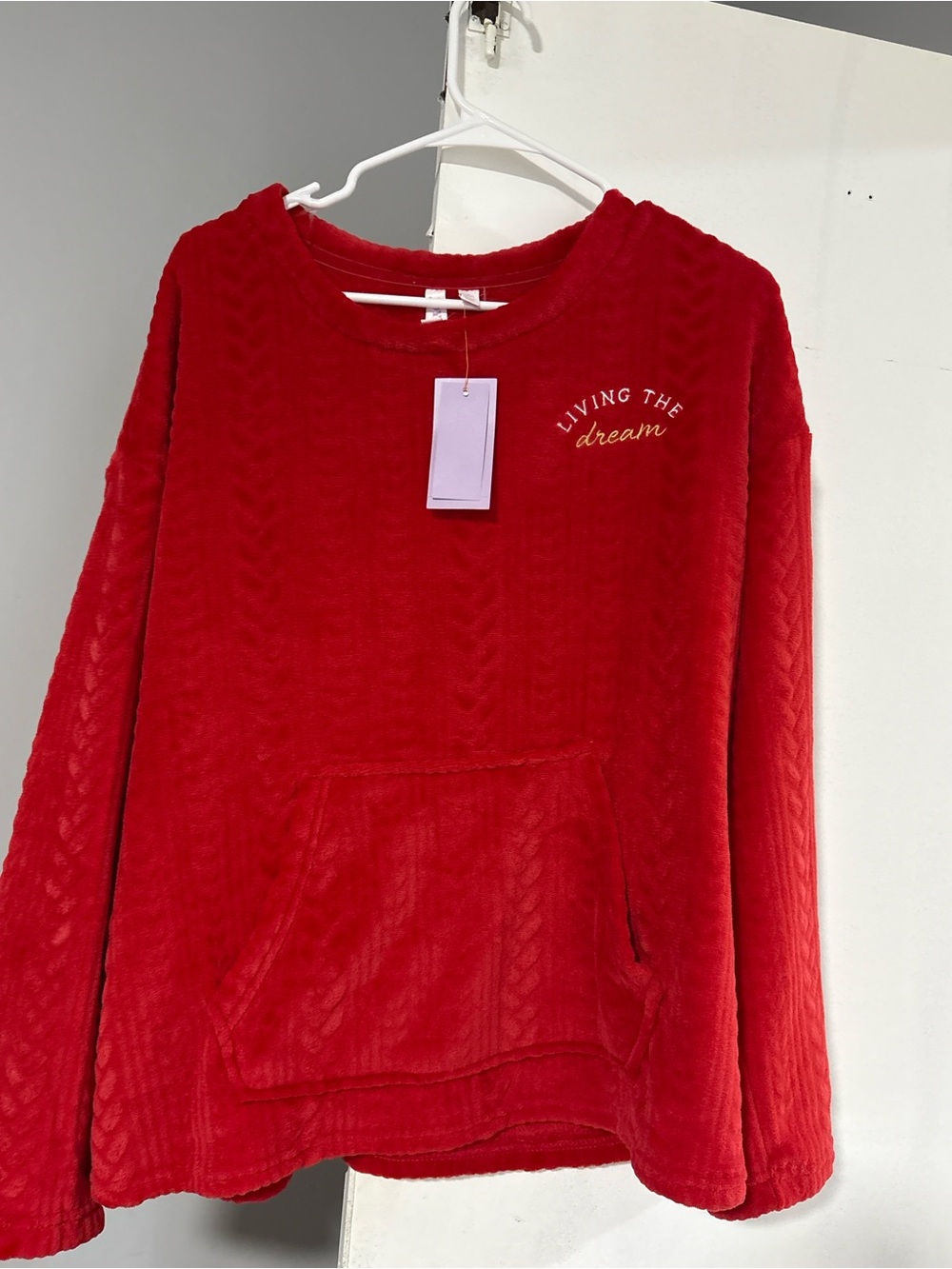 2 pics red women pajama size Xl